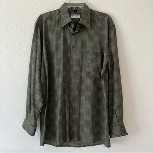 Georg Roth Green Button-Up Collared Top